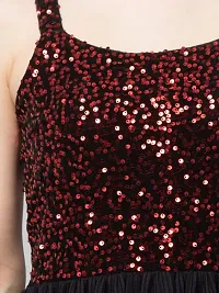 Trendy Sequinned Mesh Dress-thumb3