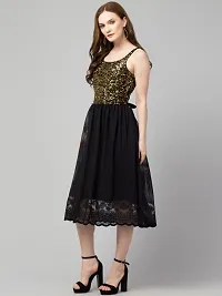 Trendy Sequinned Mesh Dress-thumb1