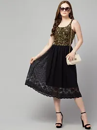 Trendy Sequinned Mesh Dress-thumb2