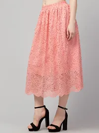 Stylish Lace Mesh Skirt-thumb1