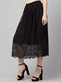 Stylish Lace Mesh Skirt-thumb1