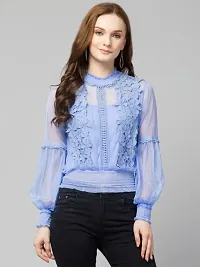 Trendy Lace Net Top-thumb1