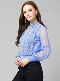 Trendy Lace Net Top-thumb3