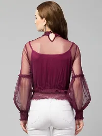 Trendy Lace Net Top-thumb4