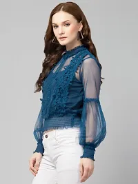 Trendy Lace Net Top-thumb2