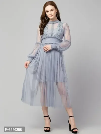 Trendy Lace Net Dresses-thumb0
