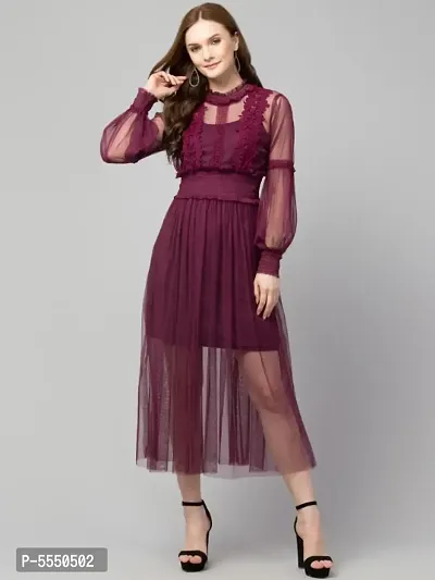 Trendy Lace Net Dresses-thumb0