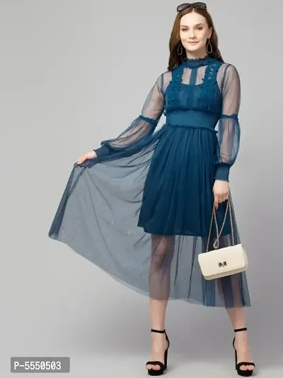 Trendy Lace Net Dresses-thumb4