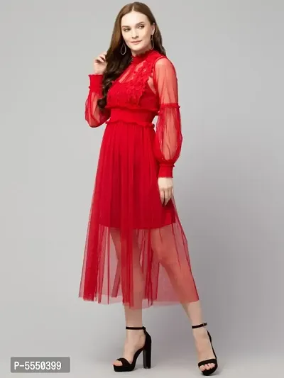 Trendy Lace Net Dresses-thumb2