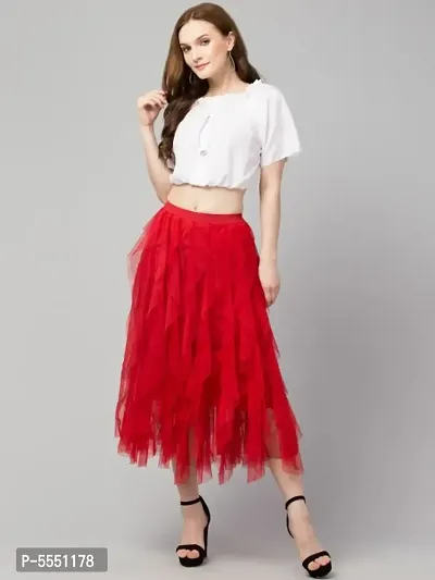 Trendy Mesh Skirt