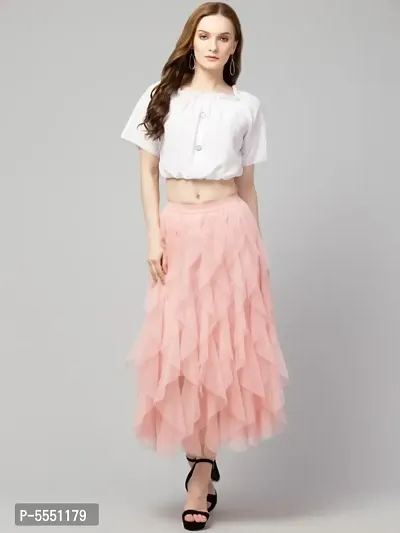 Trendy Mesh Skirt
