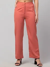 Women Solid Straight Palazzo Trousers-thumb1