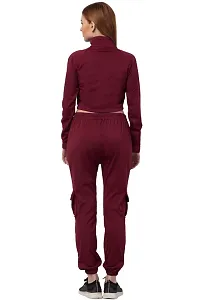 Women Zipper Lifestyle Solid Tracksuits-thumb1