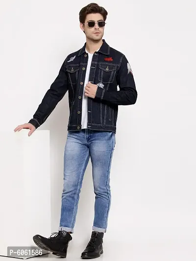 symoid Mens Jean Coats & Jackets- Casual Denim Jacket and Velvet  Stand-collar Single-breasted Jacket Coat Blue M - Walmart.com