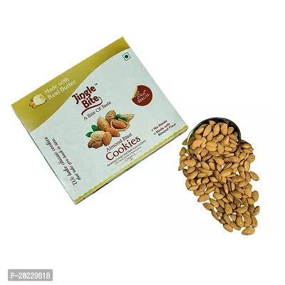 Jingle Bite A Bite of Taste Almond Blast Cookies12 pcs-Almond Cookies No Maida Almond Flour California Almonds Healthy guilt-free Tasty Delicious and Crunchy-thumb0
