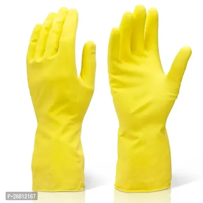 Reusable Rubber Hand Gloves Stretchable Gloves for Washing Cleaning Kitchen Garden