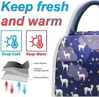 Prextex Lunch Bag Lunch Box for Women Men Reusable Insulated Lunch Tote Bag, Leakproof Thermal Cooler Sack Food Handbags Case High Capacity for Travel Work School Picnic - Purple Alpca-thumb1