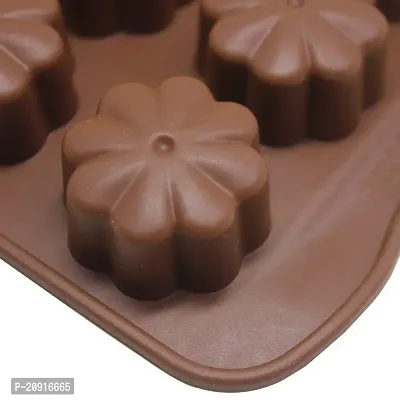 Unyks Star Chocolate Silicon Mould, Different Chocolate Molds, DIY Cake Soap Ice Cream Candy Jelly molds (Flower)-thumb5