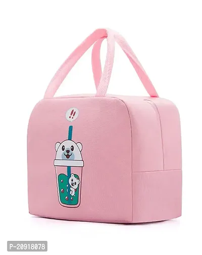 FowWelt Insulated Lunch Bags Small for Women Work, Student, Kids to School, Thermal Cooler Tote Bag, Picnic Organizer Storage Lunch Box Portable and Reusable (Pink Panda Tumbler)