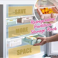 FowWelt 4 Pack Expandable Hanging Fridge Tray, Refrigerator Food Storage Organizer (4 Pack Fridge Tray)-thumb3
