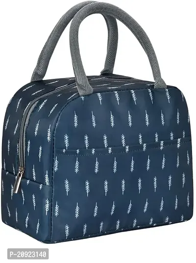 Buy Fowwelt Lunch Bags For Office Women Men Insulated Fabric Carriage Bags For Lunch Portable Reusable Multipurpose Washable Printed Tiffin Bags Leak Proof Carry Bag Kids School Navy Blue Feather Onli...
