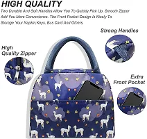 Prextex Lunch Bag Lunch Box for Women Men Reusable Insulated Lunch Tote Bag, Leakproof Thermal Cooler Sack Food Handbags Case High Capacity for Travel Work School Picnic - Purple Alpca-thumb2