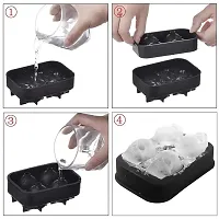 FowWelt Silicone Ice Cube Trays for Freezer - Large 3D Skull Ice Cube Mould - Set of 1-thumb4