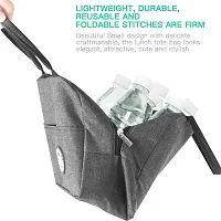 FowWelt Insulated Travel Lunch/Tiffin/Storage Bag for Office, College  School Polyester - Grey-thumb4