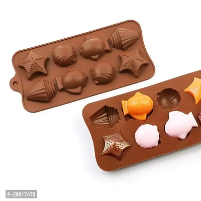 Unyks Star Chocolate Silicon Mould, Different Chocolate Molds, DIY Cake Soap Ice Cream Candy Jelly molds (Sea Lover)