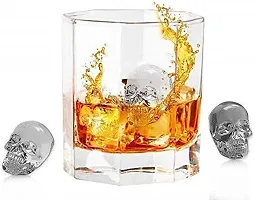 Unyks Star 3D Skull Ice Mold-2Pack,Easy Release Silicone Mold,8 Cute and Funny Ice Skull for Whiskey,Cocktails and Juice Beverages (Pack of 2)-thumb1