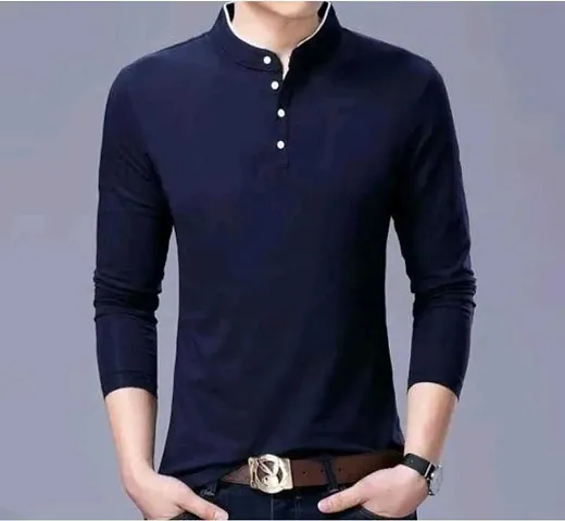 Stylish Solid T-Shirt For Men