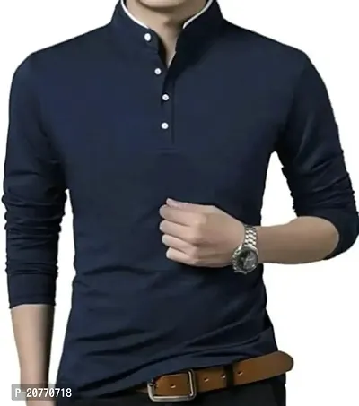 Classic Cotton Solid Tshirt for Men-thumb0