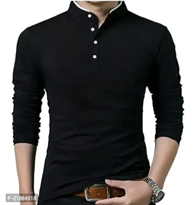 Classic Cotton Solid Tshirt for Men-thumb0