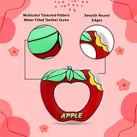 Aseenaa Apple Water Filled Teether, Cooling Teether, BPA free 3M+ Teether For Baby ( Apple - Red )-thumb4