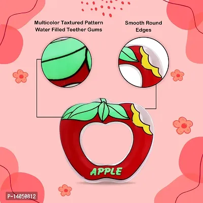 Aseenaa Apple Water Filled Teether, Cooling Teether, BPA free 3M+ Teether For Baby ( Apple - Red )-thumb5