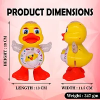 Dancing Duck Toy With Vibrant Light Effect And Musial Sound | Best Gift Dancing Toy For Girls Boys Toddlers And Babies | Yellow Colour | Pack Of 1-thumb2