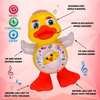 Dancing Duck Toy With Vibrant Light Effect And Musial Sound | Best Gift Dancing Toy For Girls Boys Toddlers And Babies | Yellow Colour | Pack Of 1-thumb4