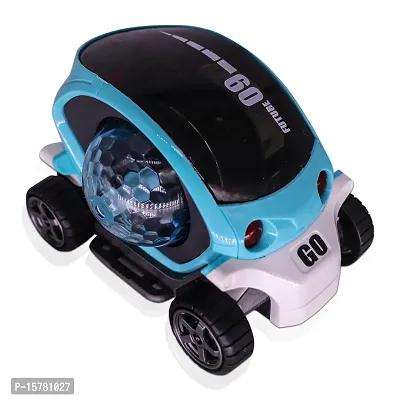 Aseenaa Stunt Car 360 Degree Rotating Bump  Go Toy With 4D Lights  Musical Sounds | Battery Operated Future Car For Kids | Pack Of 1, (Multicolor)