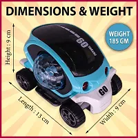 Aseenaa Stunt Car 360 Degree Rotating Bump  Go Toy With 4D Lights  Musical Sounds | Battery Operated Future Car For Kids | Pack Of 1, (Multicolor)-thumb1