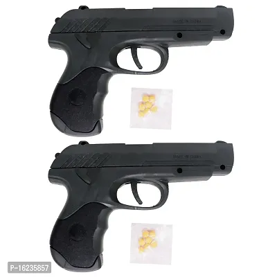 Aseenaa Air Gun Toy Gun Combo With Bullets For Gift To Kids  Children | Safe  Long Range Shooting Guns Toys For Boys  Girls | Colour : Black | Set Of 2-thumb0