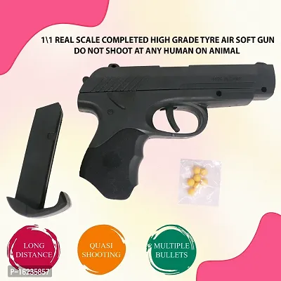 Aseenaa Air Gun Toy Gun Combo With Bullets For Gift To Kids  Children | Safe  Long Range Shooting Guns Toys For Boys  Girls | Colour : Black | Set Of 2-thumb3
