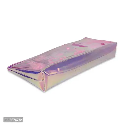 Aseenaa Unicorn Multipurpose Holographic Pencil Pouch/Case With Filled Sequin Water For Kids, Boys And Girls | Pack of 1 | Colour - Multicolour-thumb4