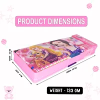 Aseenaa Magnetic Pencil Box With Sharpner Large Capacity Barbie Theme For Kids Boys Girls School Going Children Stationaries Organizer Birthday Return Gift School Supplies | Pack Of 1 | Colour - Pink-thumb4