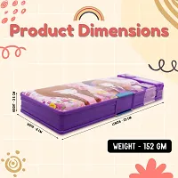 Aseenaa Magnetic Pencil Box With Sharpner Large Capacity Baby Doll Theme For Kids  School Going Children Stationaries Organizer Birthday Return Gift School Supplies | Pack Of 1 | Colour - Purple-thumb3