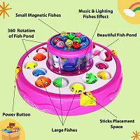 Aseenaa Fish Catching Game Big with 26 Fishes and 4 Pods, Includes Music and Lights (Multicolor)-thumb3