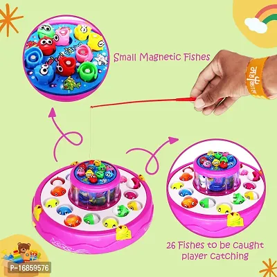 Aseenaa Fish Catching Game Big with 26 Fishes and 4 Pods, Includes Music and Lights (Multicolor)-thumb5