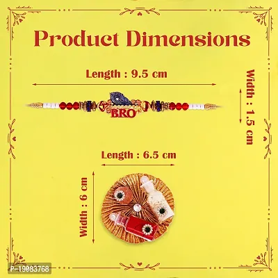 Aseenaa Elegant Stylish Rakhi For Celebration Of Rakshabhandhan Rakhi For Brother| Bhaiya Bhabhi Rakhi| Bro Rakhi | Set Of 6-thumb4