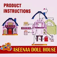 Aseenaa Doll House (30 Pcs) | Play Set for Girls | Disney Doll House | Role Play Set | Doll House With Furniture | Doll House Play Set For Girls | Disney Princess Doll House (Multicolor)-thumb1