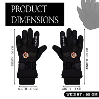 Aseenaa Imported 1 Pair Compass Gloves Outdoor Gloves Protective Full Finger Hand Riding, Cycling, Bike Motorcycle Gym Gloves for Men Boy  Girls (Black)-thumb1