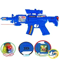 Aseenaa Strike Toy Gun with Sound, Laser and LED Lights for Kids | Lights and Sound Feature Guns Toys for Children | Colour : Blue Color | Set of 1 (Strike Gun Blue)-thumb3